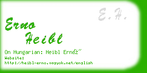 erno heibl business card